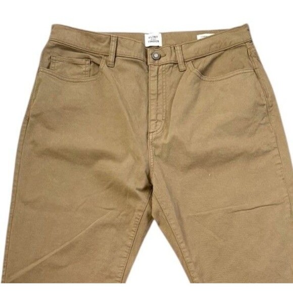 Flint and Tinder 365 Brown Tapered Fit 5-Pocket Men’s Pants Size 34 x 36 - Picture 2 of 9